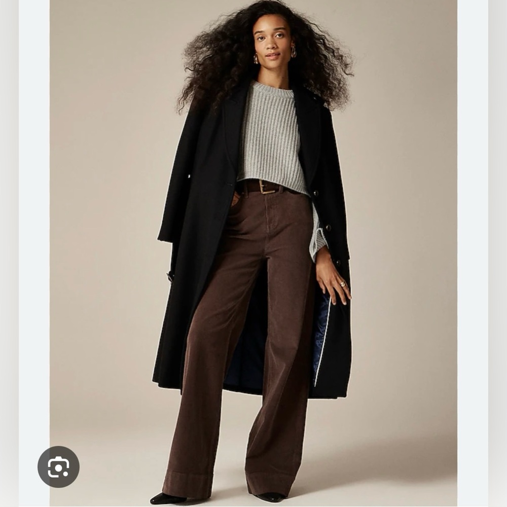 NWOT J. Crew Brown Corduroy Wide Leg Pants